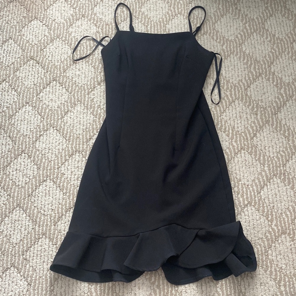 Black fitted dress